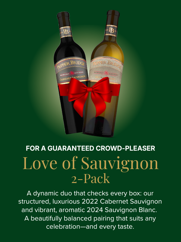 The perfect duo: 2022 Cabernet Sauvignon + 2024 Sauvignon Blanc