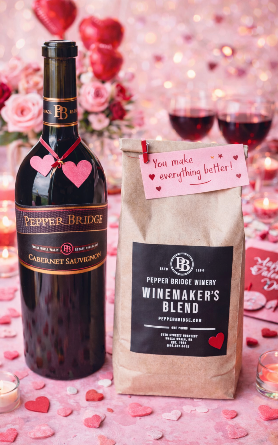 When time passes so perfectly you went from Pepper Bridge Winery Coffee to Cabernet Sauvignon you know you are spending time with a great friend!