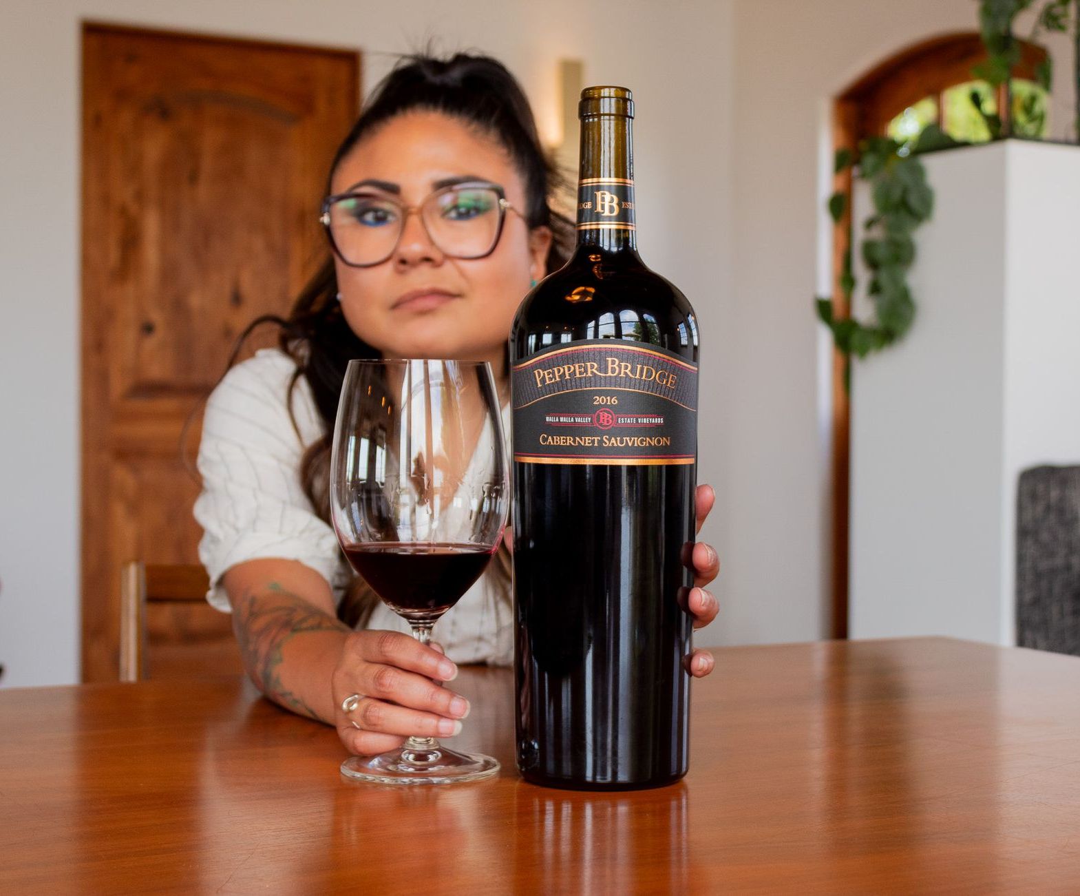 Cristina in Walla Walla Tasting Room