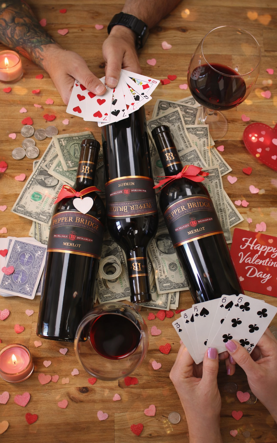 Share a Merlot-ment with your friend or loved one this Valentine's Day. The Pepper Bridge Winery estate wine is the perfect red for the occasion. 