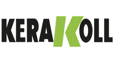 Logo KERA KOLL in testo nero, con la