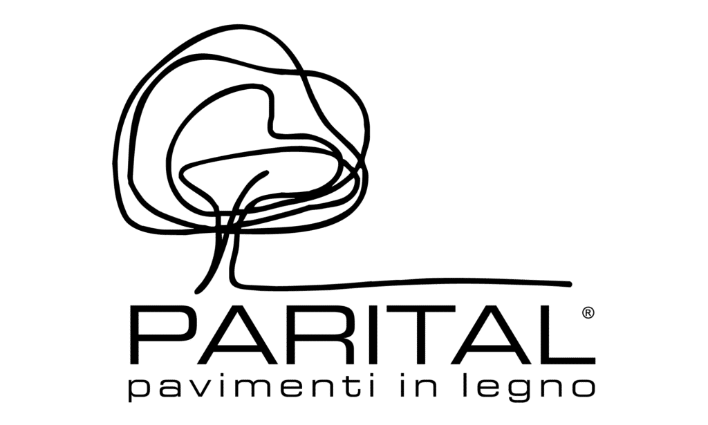 Logo per Parital, con il simbolo di un albero sopra il nome dell'azienda e la scritta