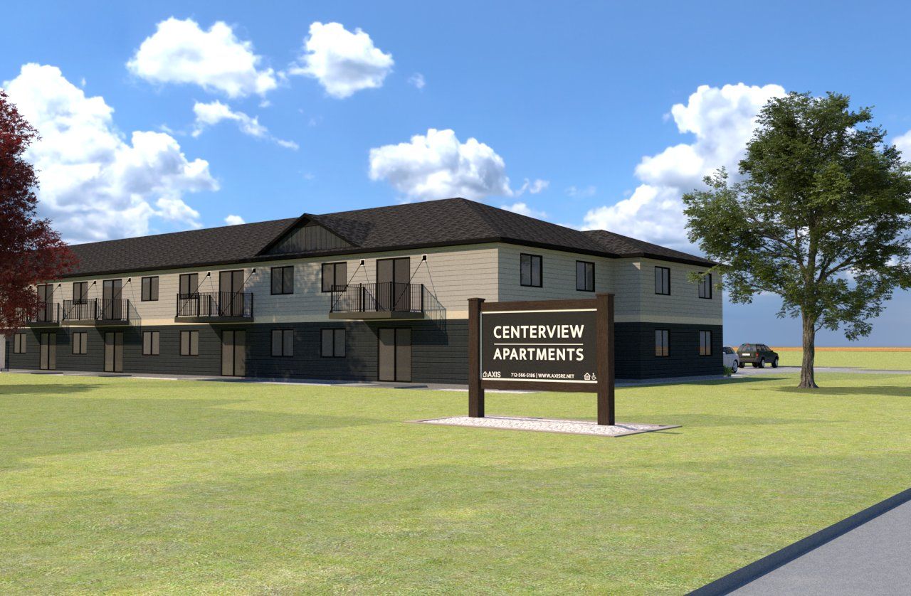 An artist 's impression of the centerview apartments