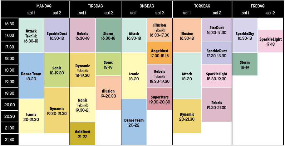 Timeplan