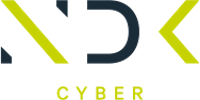 A black and white logo with a heart in a circle.