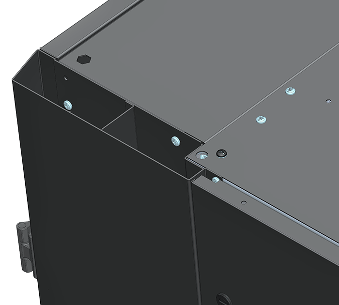 Baie de colocation 2 ou 4 compartiments Efirack baie 2 portes