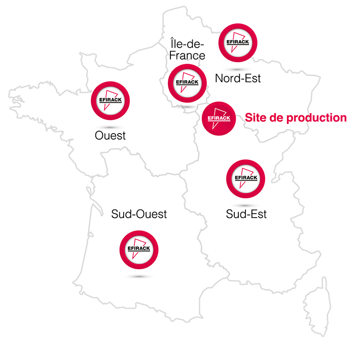 localisation Efirack, intégrateur IT français