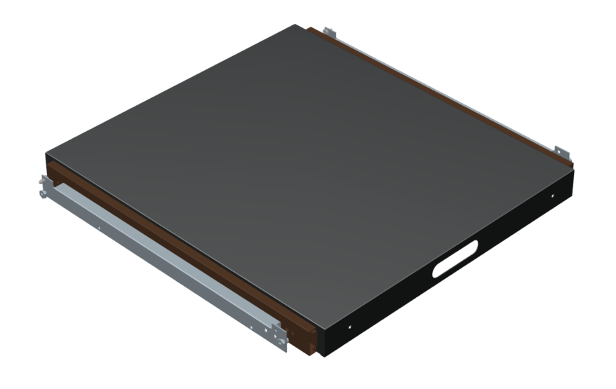 Tablette coulissante pleine de 480 mm de profondeur pour baie informatique Efirack