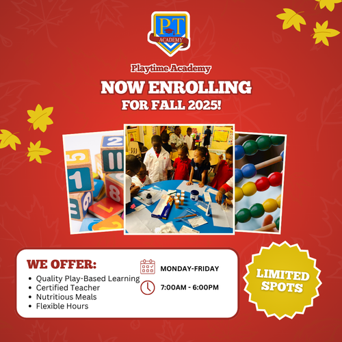 An advertisement for a school that is now enrolling for fall 2025