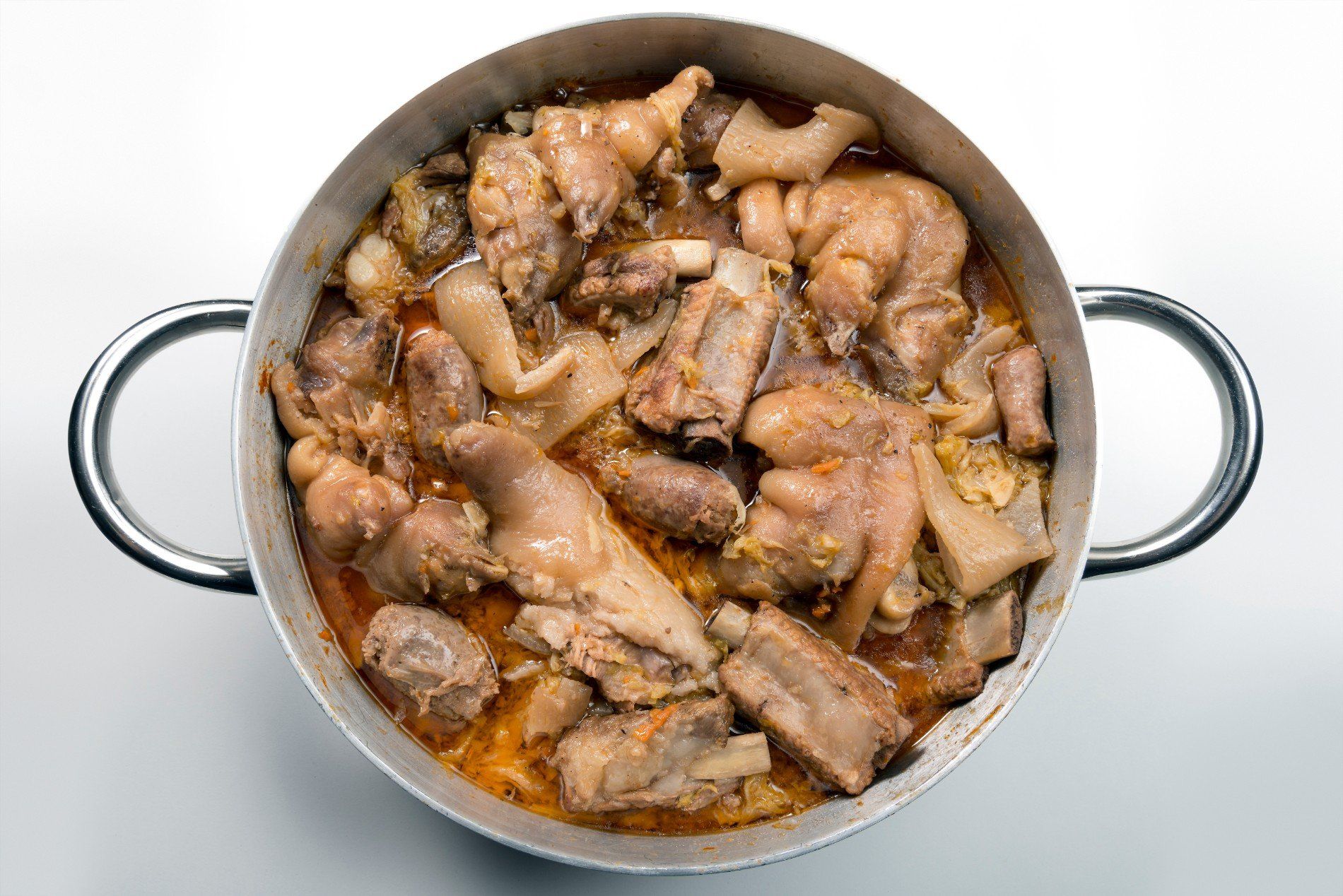 preparazione bollito di carne lombardo