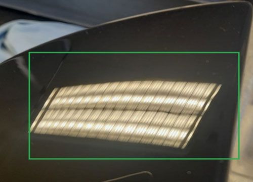 alluminio verniciato in nero lucido dopo