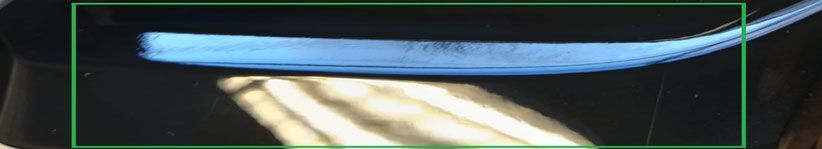 Particolare in ABS verniciato in nero lucido dopo