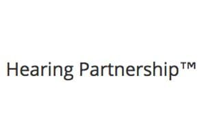 Hearing Partnership logo. Text 