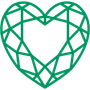 geometric heart graphic