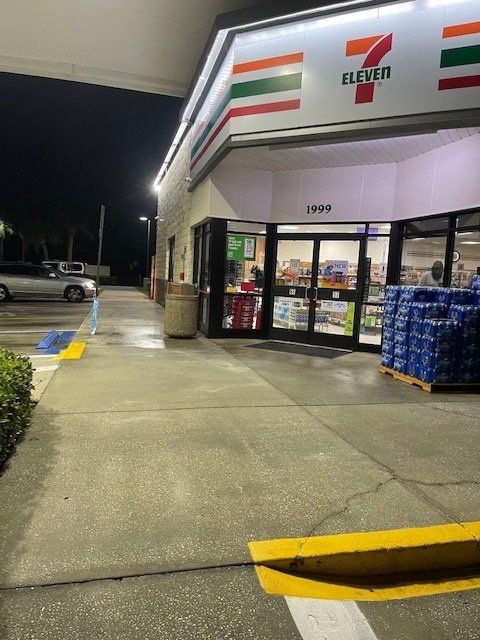 7/11 Parking Space After Results — Daytona Beach, FL — All Star Pressure Wash