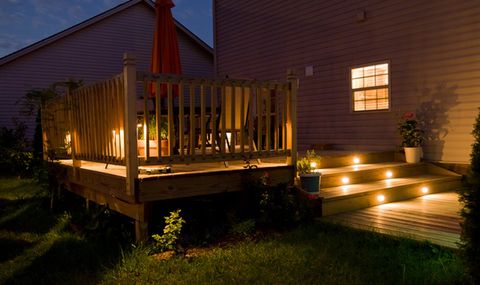 Wooden Deck with Lights — Farmington Hills, MI — Anstandig Electric