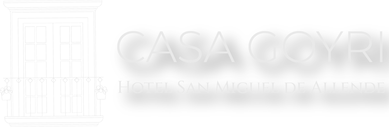 Logotipo de CASA GOYRI en color claro sobre fondo blanco.