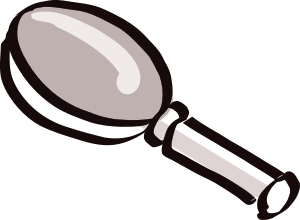 Magnifying glass drawing