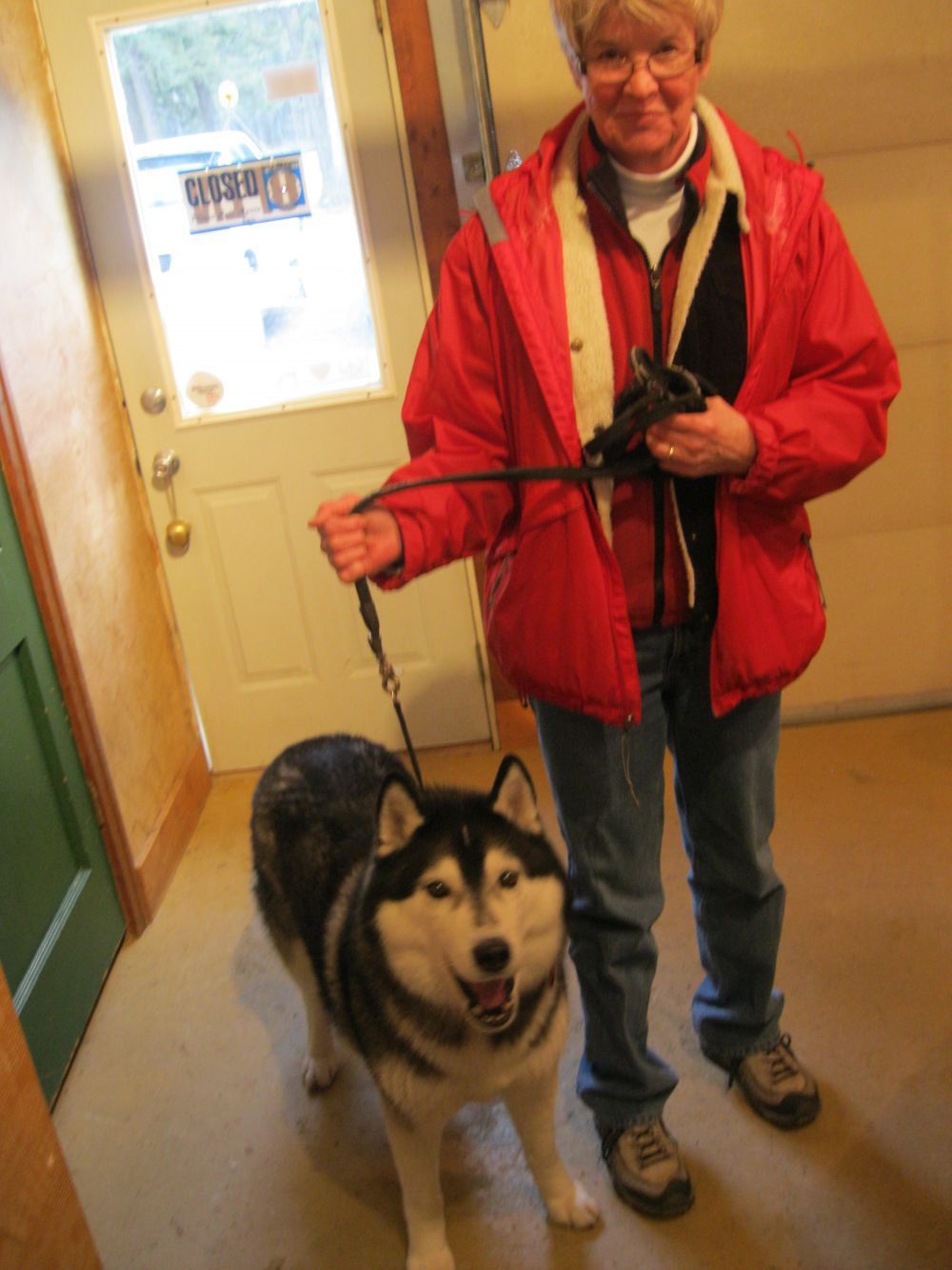 Dog and Its Owner — Lakeside, MT — Monica's Pet Grooming & Boarding