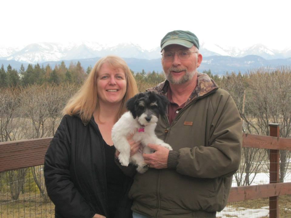 Couple with Their Dog — Lakeside, MT — Monica's Pet Grooming & Boarding