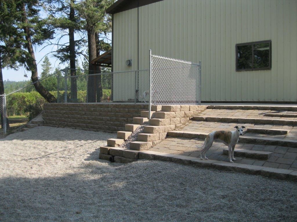 Dog Outside the Boarding Facility — Lakeside, MT — Monica's Pet Grooming & Boarding