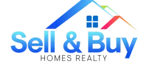 The sell and buy homes realty logo has a house on it