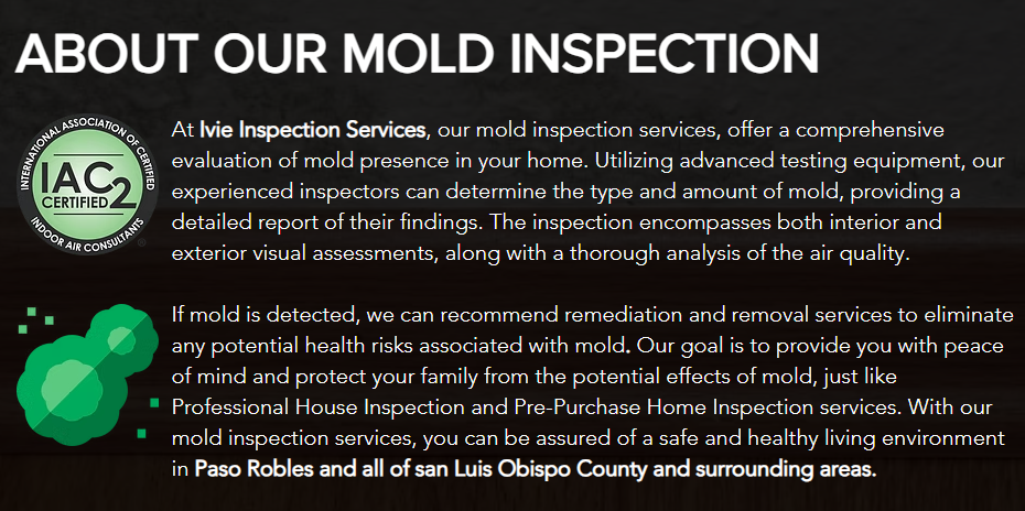 About Our Mold Inspection