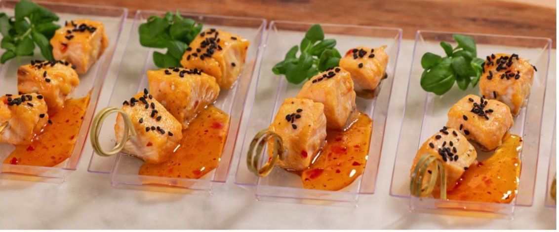 שיפודי סלמון ברוטב אסייתי