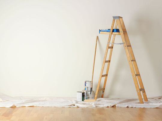 painting tools at a project in halifax