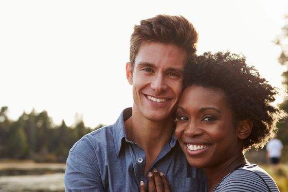 Interracial Couple - Mixed Race Couple In The Countryside, Looking To Camera in Atlanta, GA