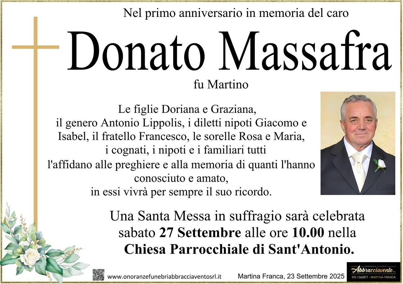 necrologio Donato Massafra