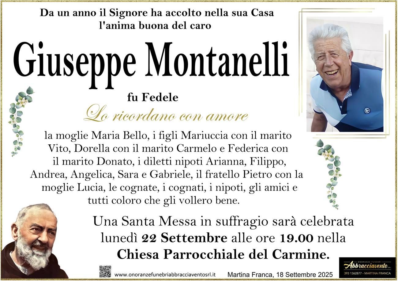 necrologio Giuseppe Montanelli