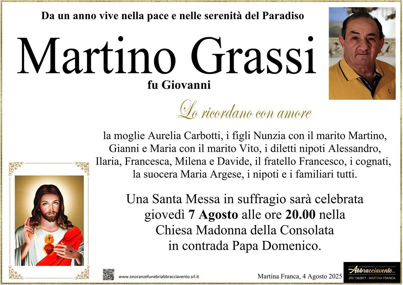 necrologio Martino Grassi