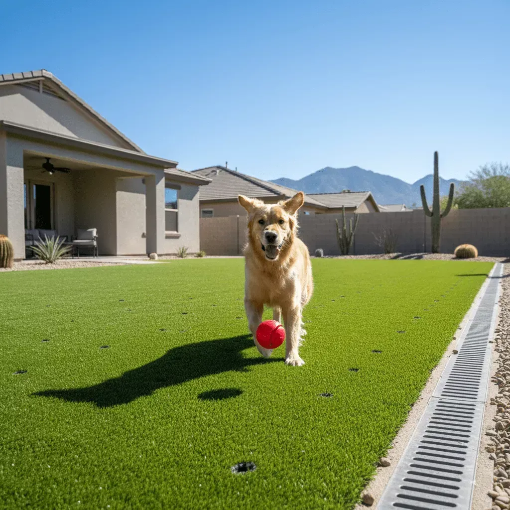 Pet-friendly artificial turf installation Queen Creek for dogs