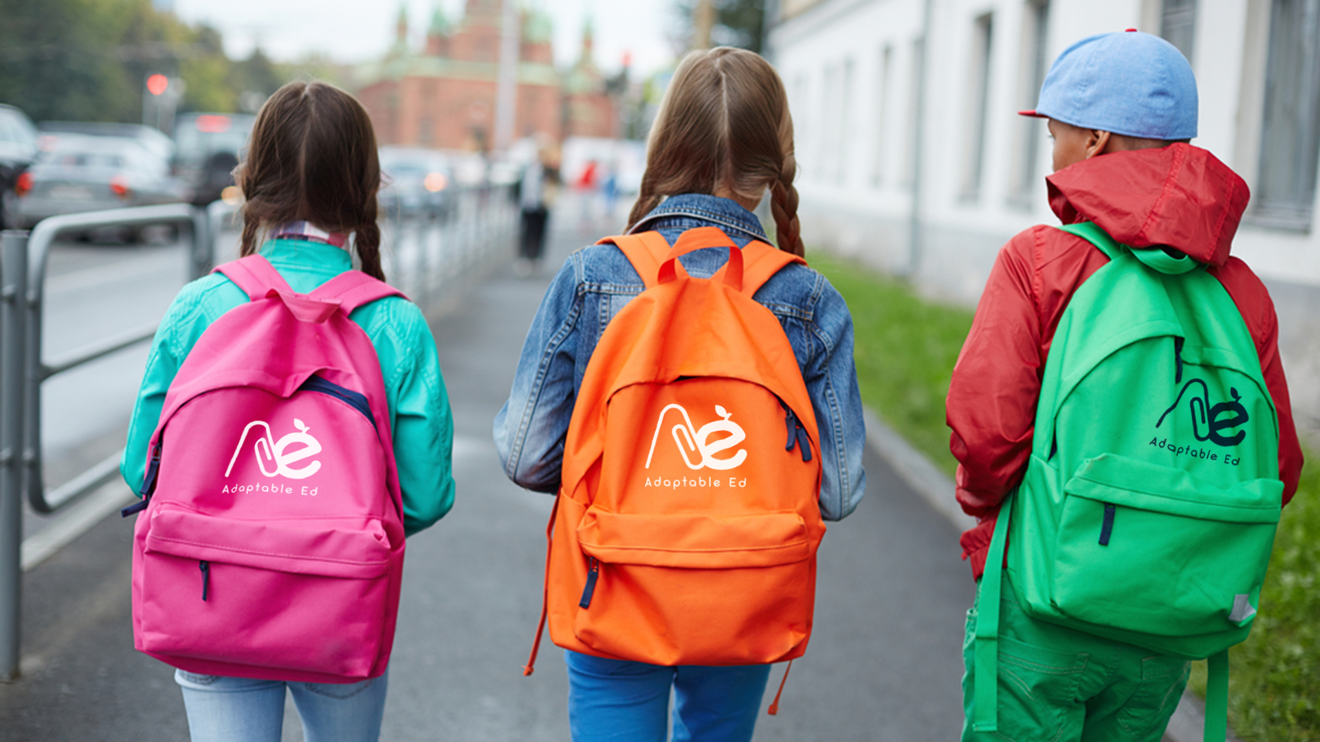 Be Unlimited brand Adaptable Ed kids school backpack mockup