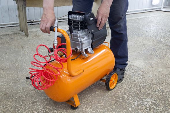 Orange air compressor — Fresno, CA — PSI Equipment Sales