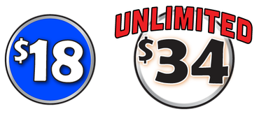 $18 in single wash circle and $34 for Unlimited