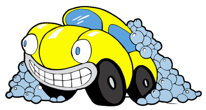 Bubbletown yellow car logo