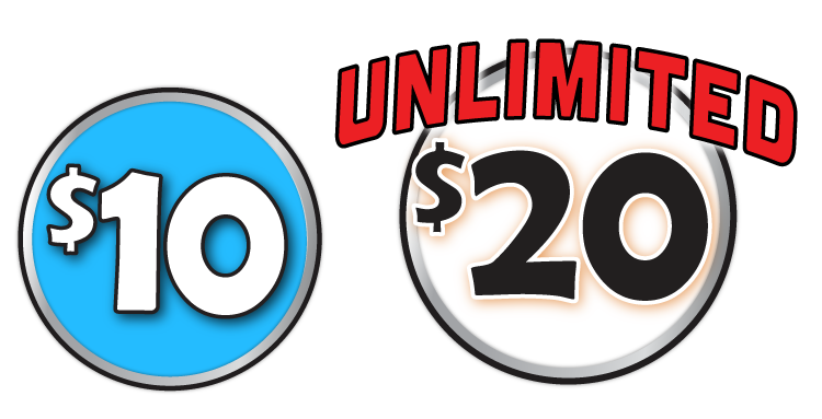 $10 in single wash circle and $20 for Unlimited