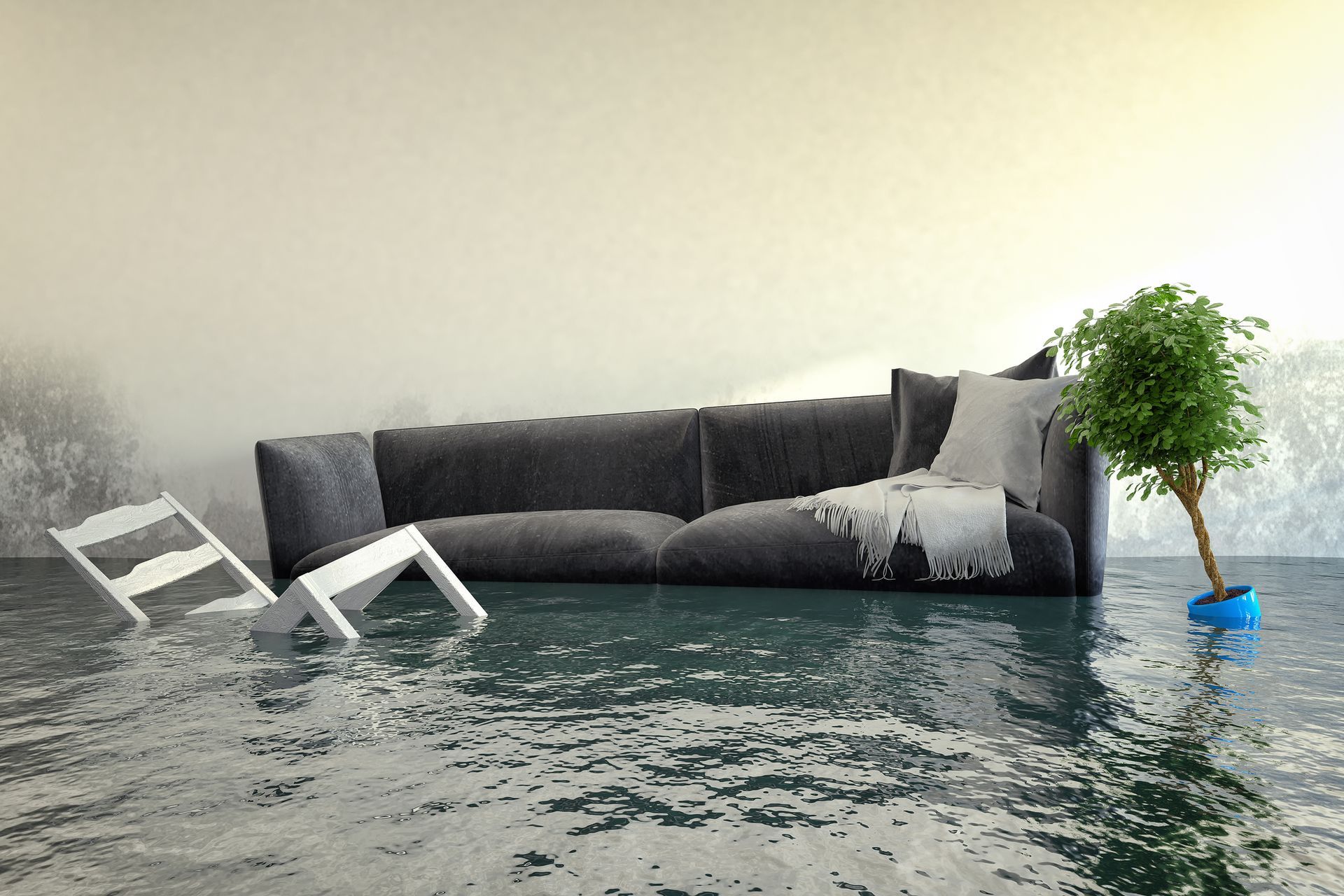 Flooded Sofa — San Tan Valley, AZ — AZ Emergency Plumbing