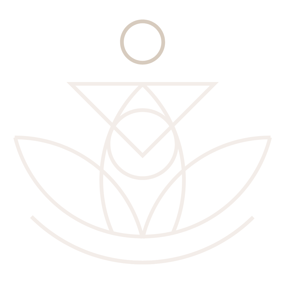 Een tekening de zon en energetische kracht in een lotusbloem.