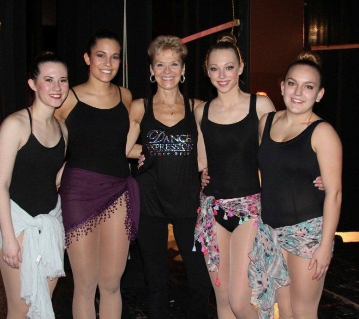 Four dancers with Lisa