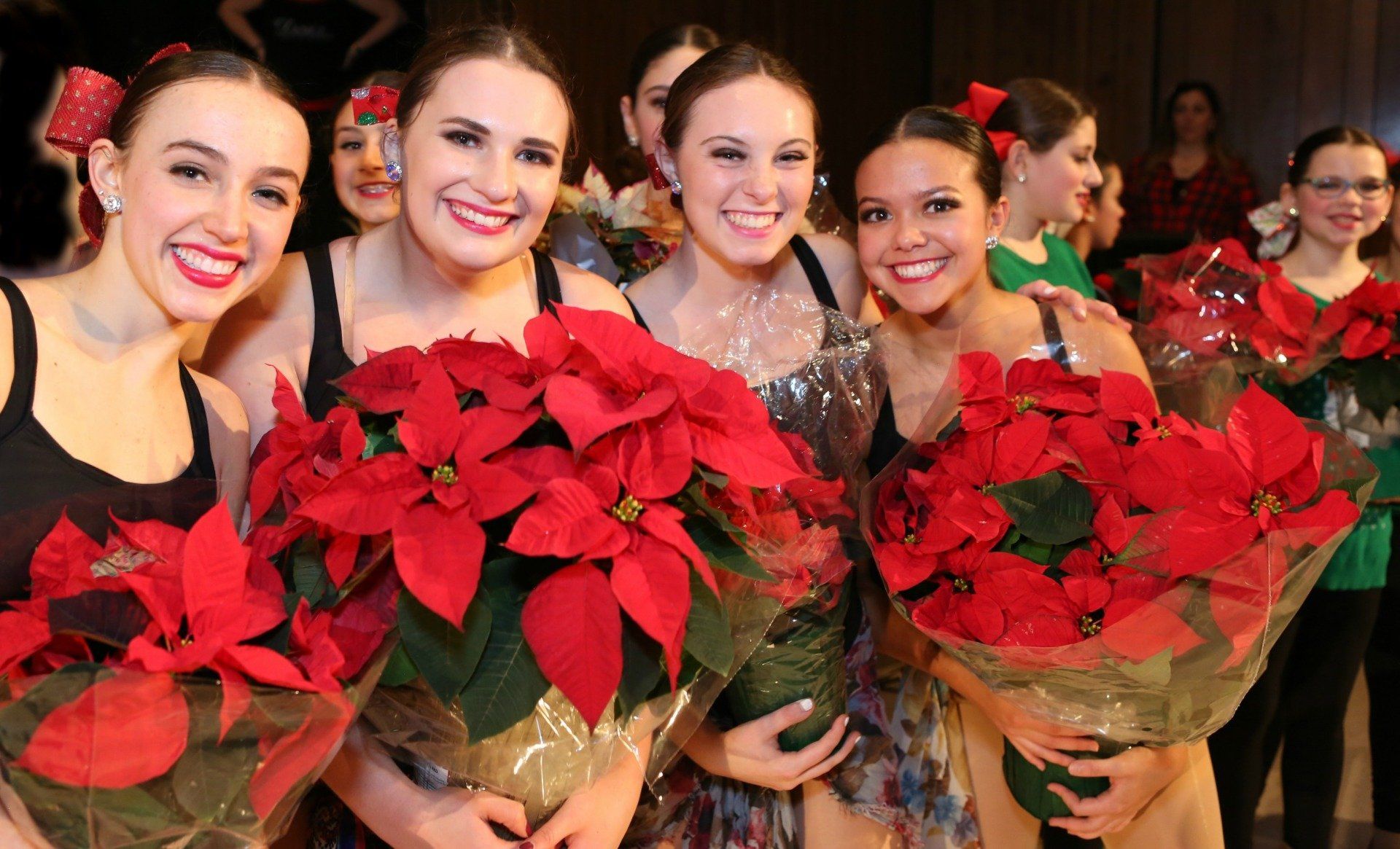 Dancers after dance performance