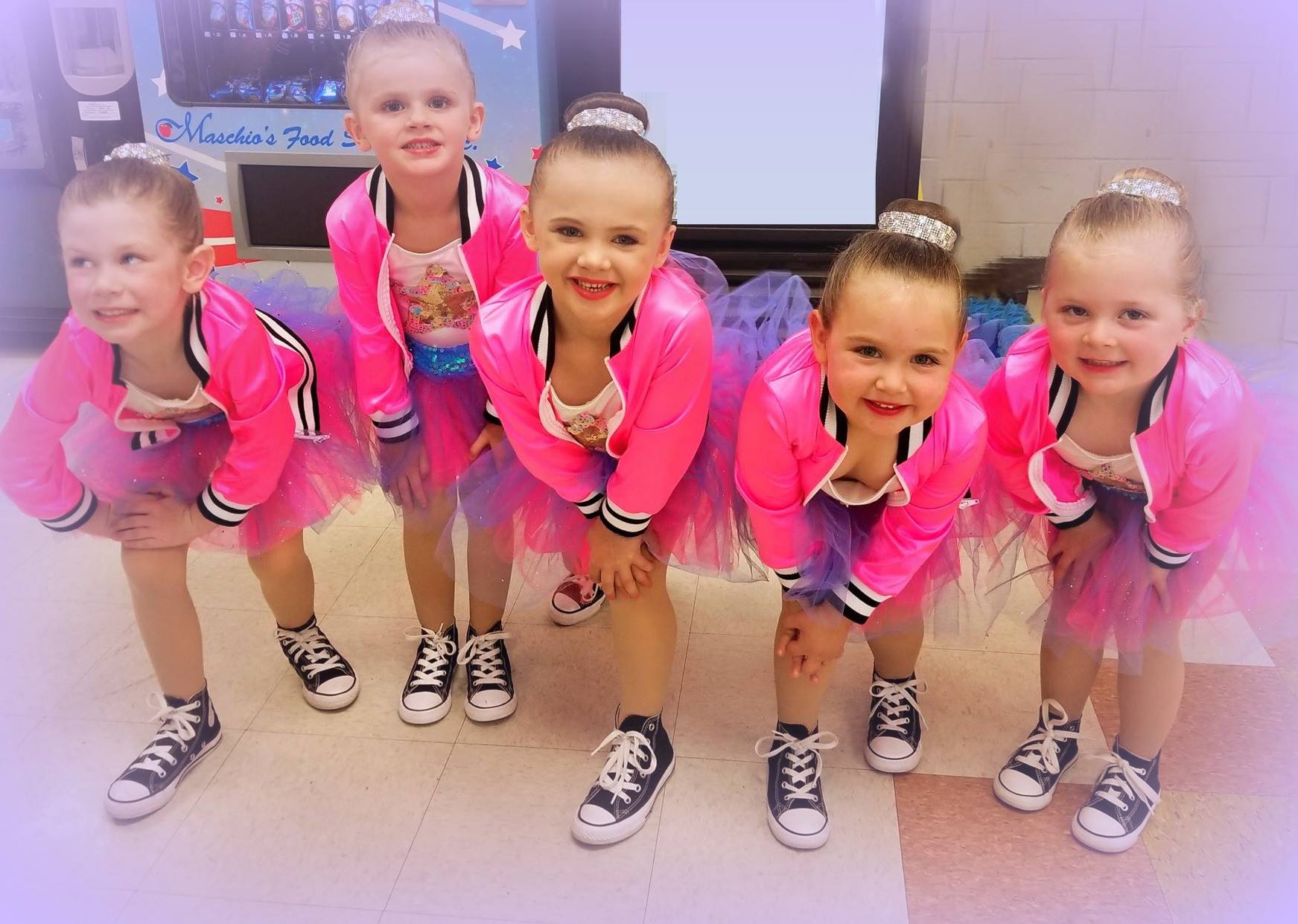 Little girls posing at Dance Expressions