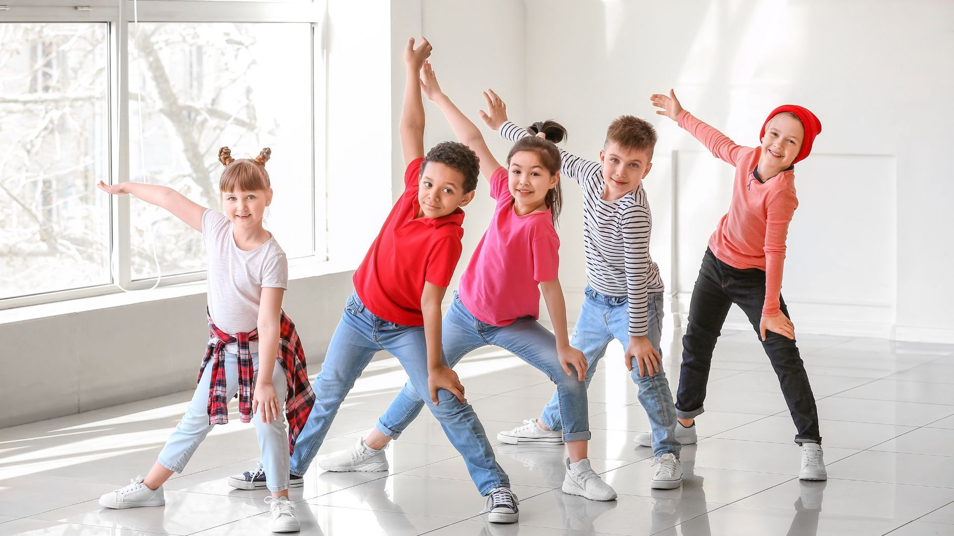 Group Of Kids Dancing