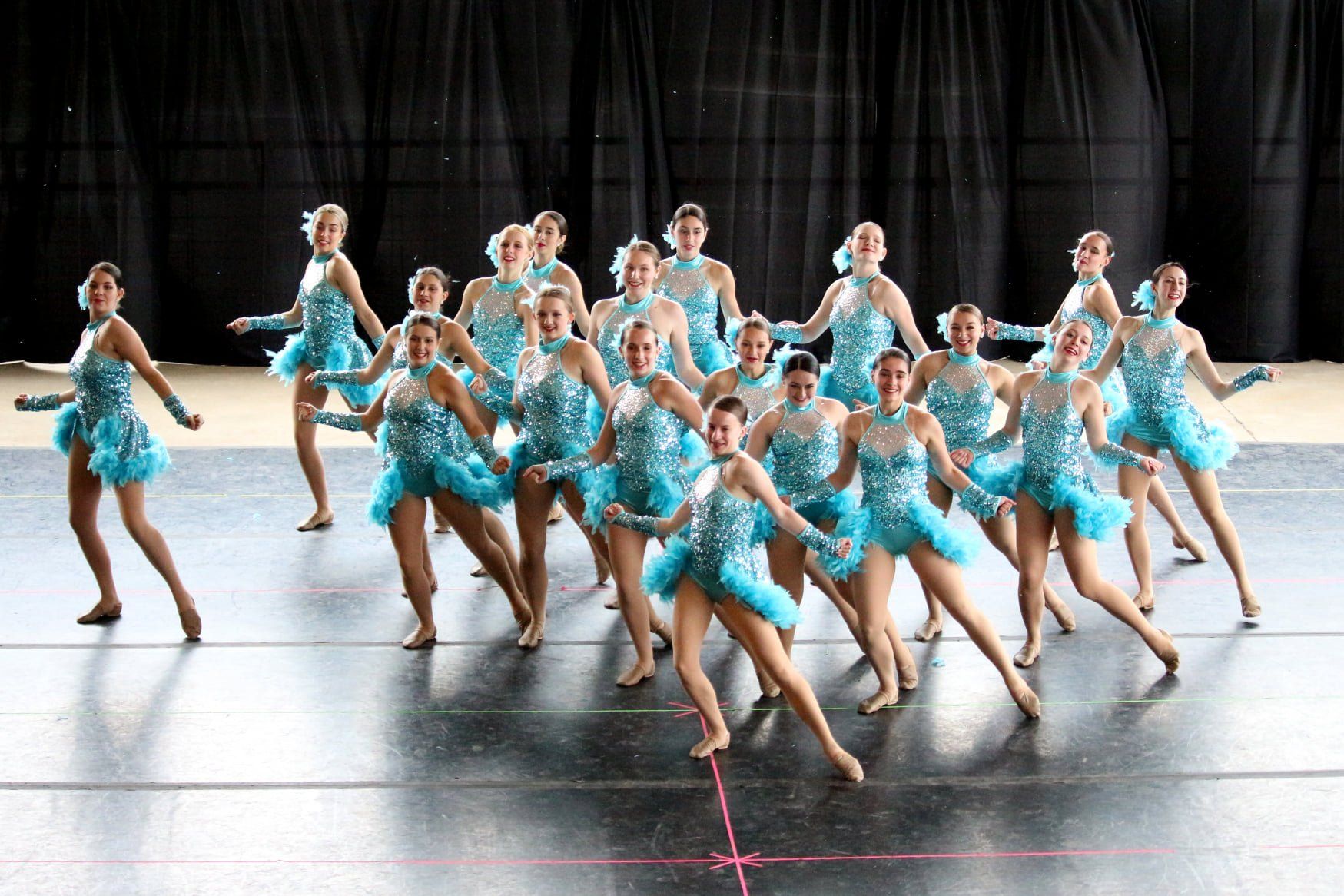 Girls in Blue at Dance Expressions