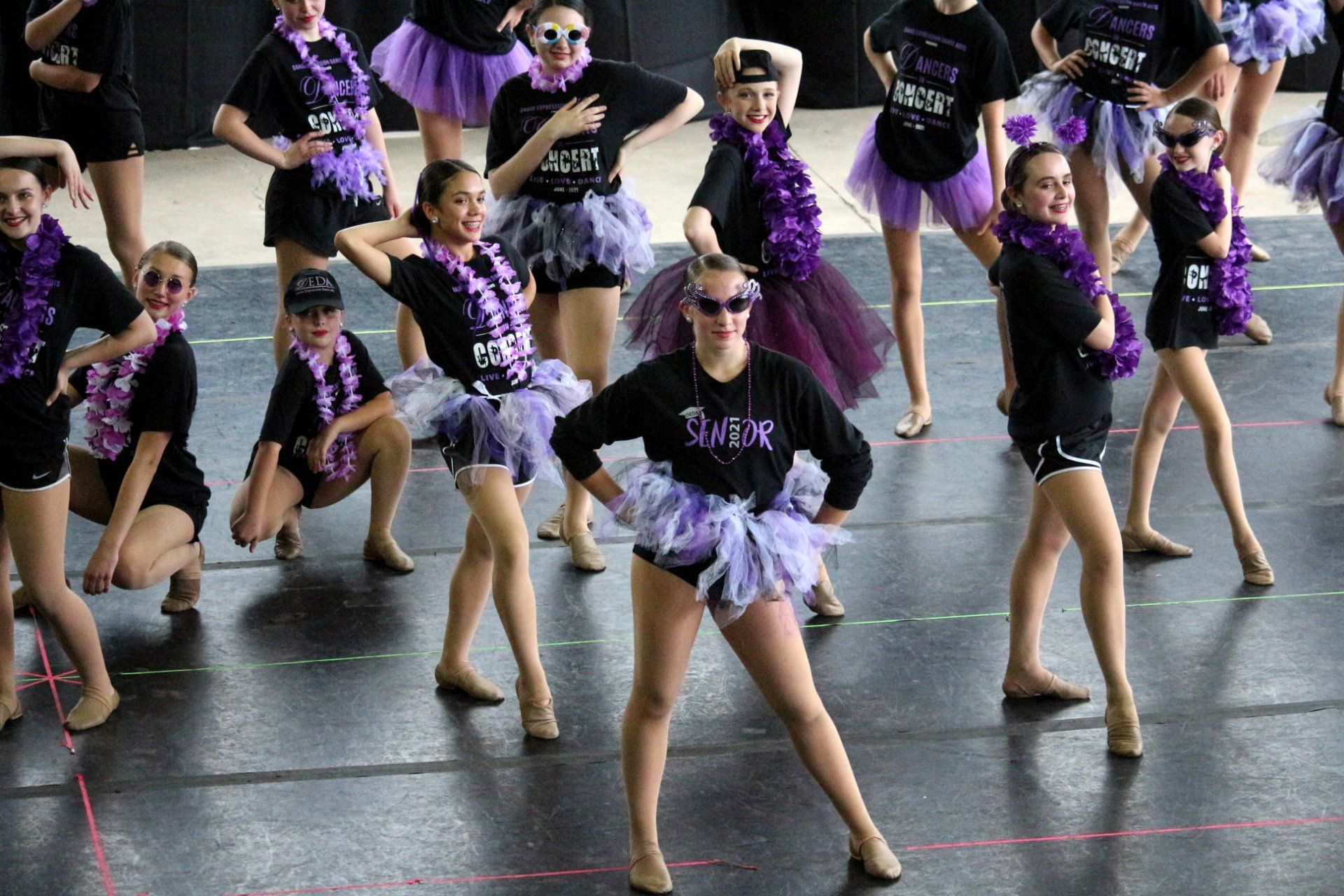 Purple Outfit Dance Performers