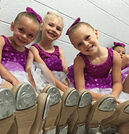 Smiling Tap Dancers at Dance Expressions dance arts