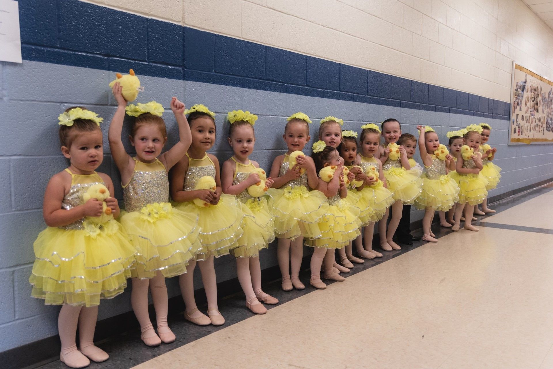 Six Ballerinas Performing