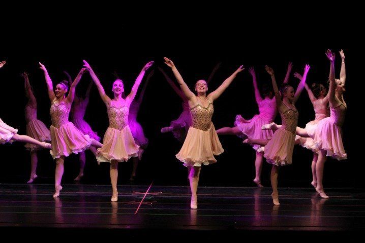 Teenage Ballerinas Performing